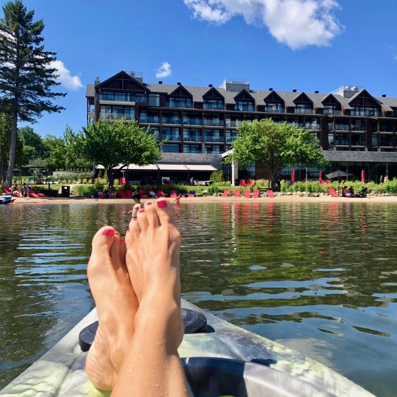 The livin' is easy: Catch an afternoon sunset or morning paddle on one of the hotel's free kayaks and paddle boards.