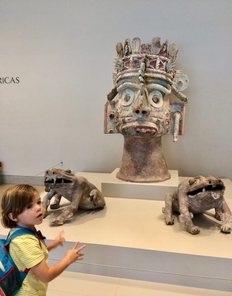 Exploring world artifacts (for free!) at the Dallas Museum of Art. 
