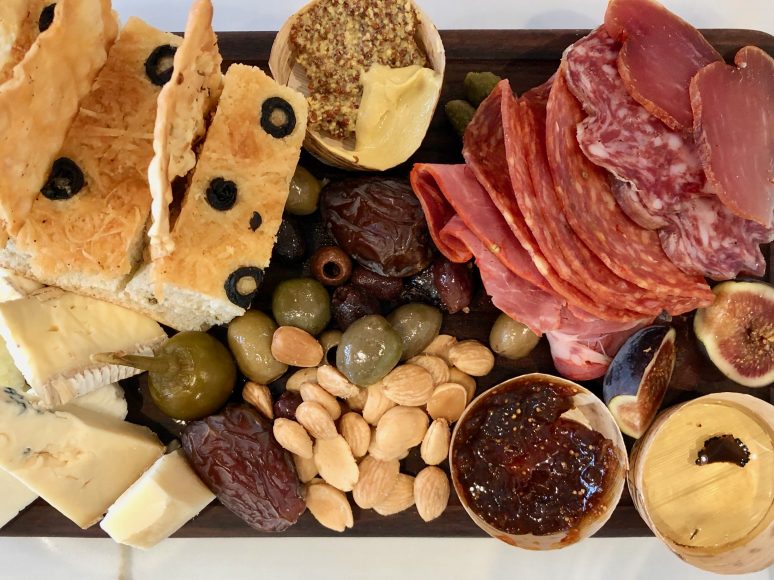 Lunch is served, charcuterie boards expertly paired with BOTTAIA's Italian varietal estate wines.