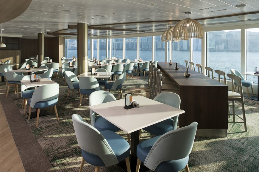 Serene, seaside dining at the Oceanview Cafe. {Photo: Celebrity Cruises}